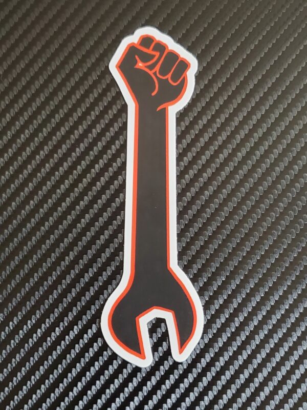 Wrench Fist Sticker