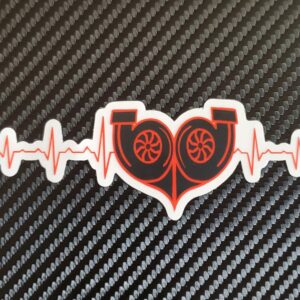 Turbo Heart Sticker