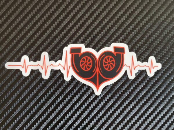 Turbo Heart Sticker